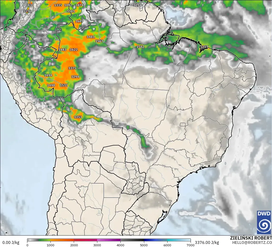 ICON modelo - Brasil, CAPE