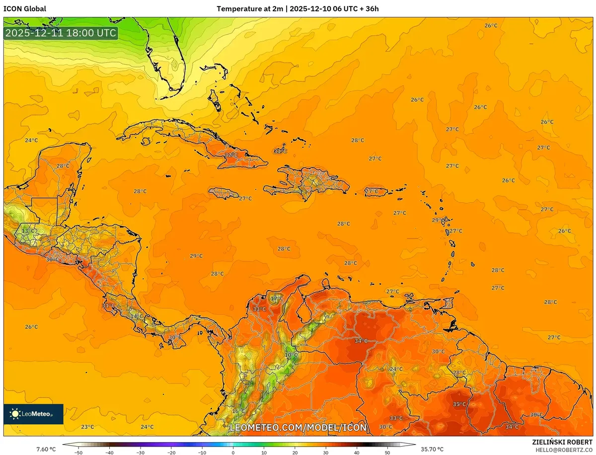 "Pronóstico de Temperatura para el 11 de diciembre de 2025"