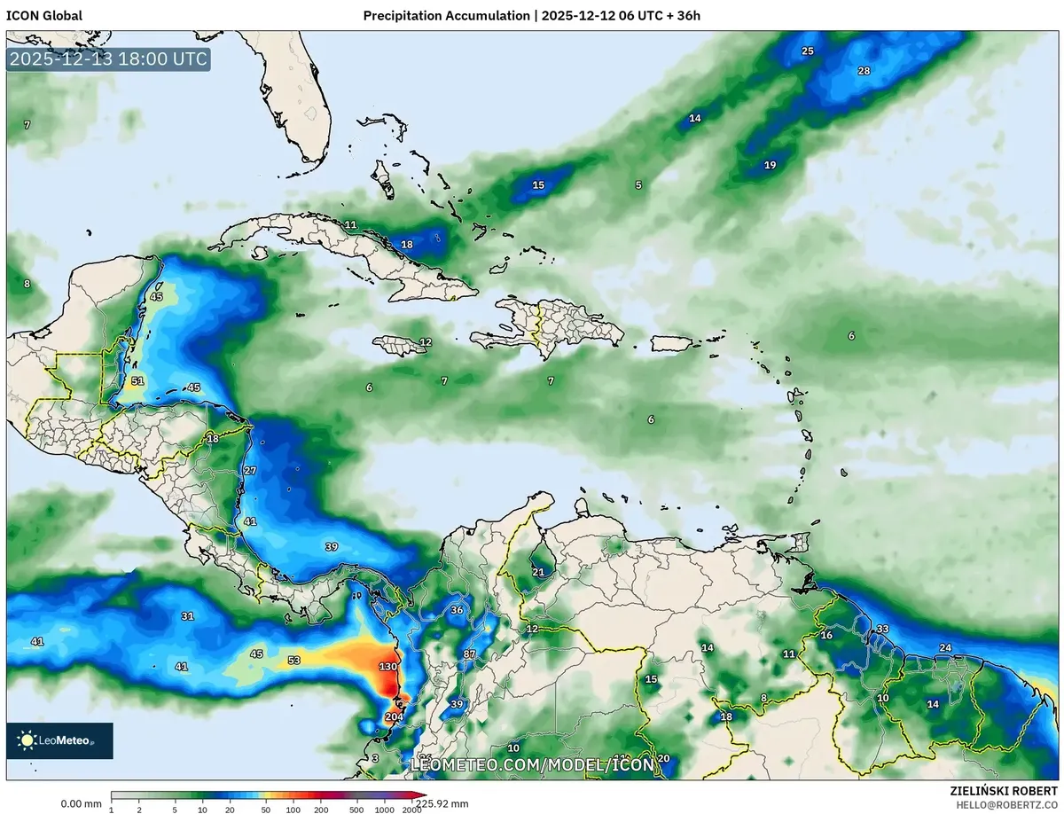 2025-12-12 Central Highlands Heavy Rain Forecast – Saturday Wet Weather Outlook