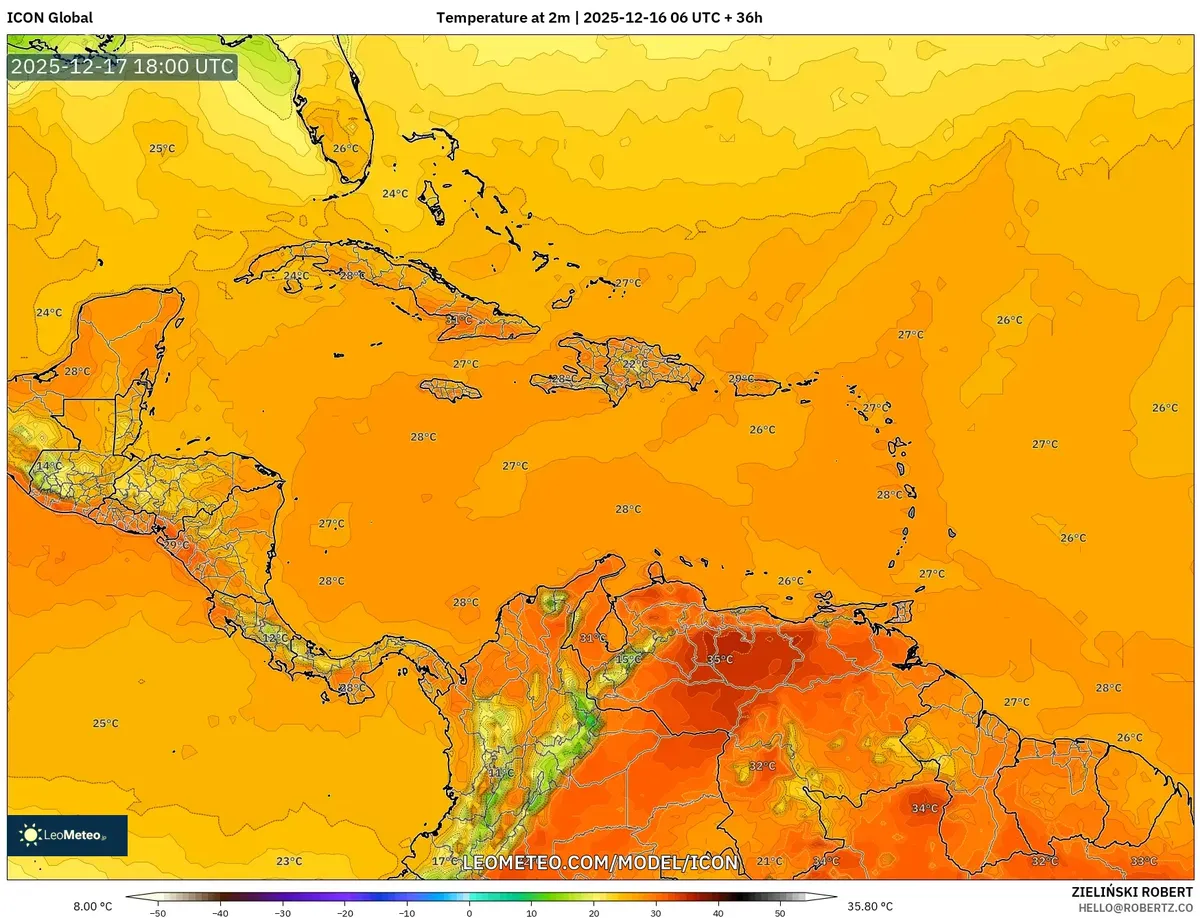 Cobertura de nubes matutinas sobre Costa Rica - Pronóstico cálido y húmedo para el miércoles