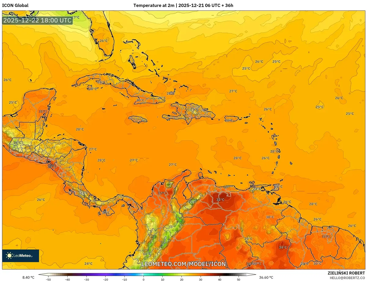 Pronóstico de Temperatura de Día Soleado y Cálido – 21 dic 2025: Cielos Despejados y Máximas de 27°C en Toda la Región