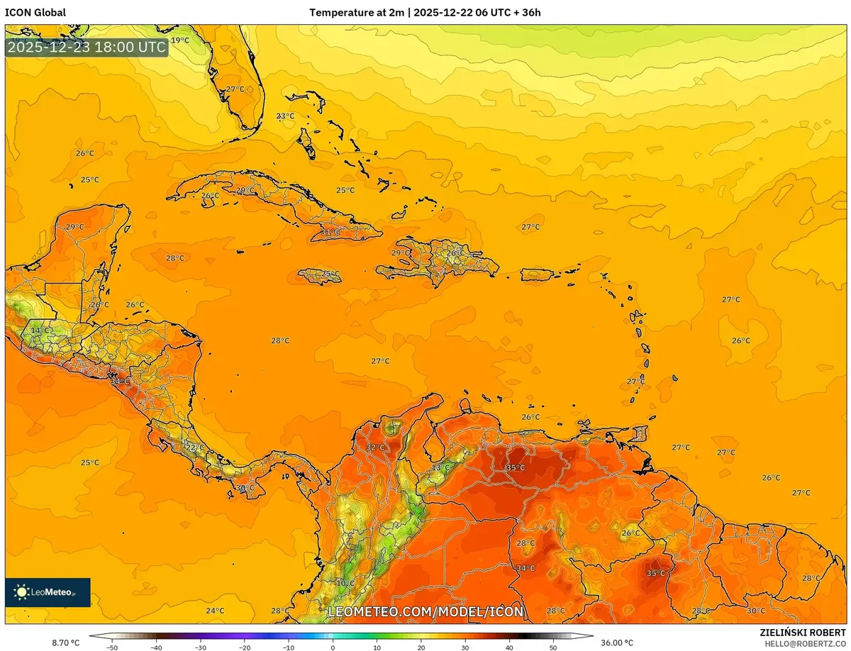 Día ideal al aire libre el 23 de diciembre de 2025 con cielos despejados