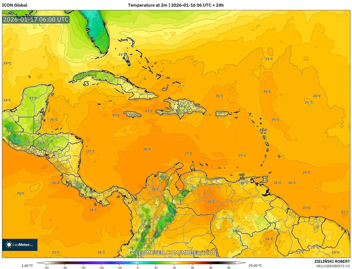 Tendencias de Temperatura Matutina 17 de enero de 2026