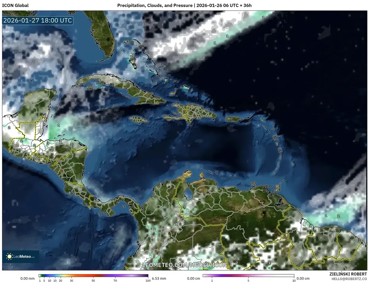 Cielos Despejados sobre el Centro de Costa Rica el 27 de enero de 2026