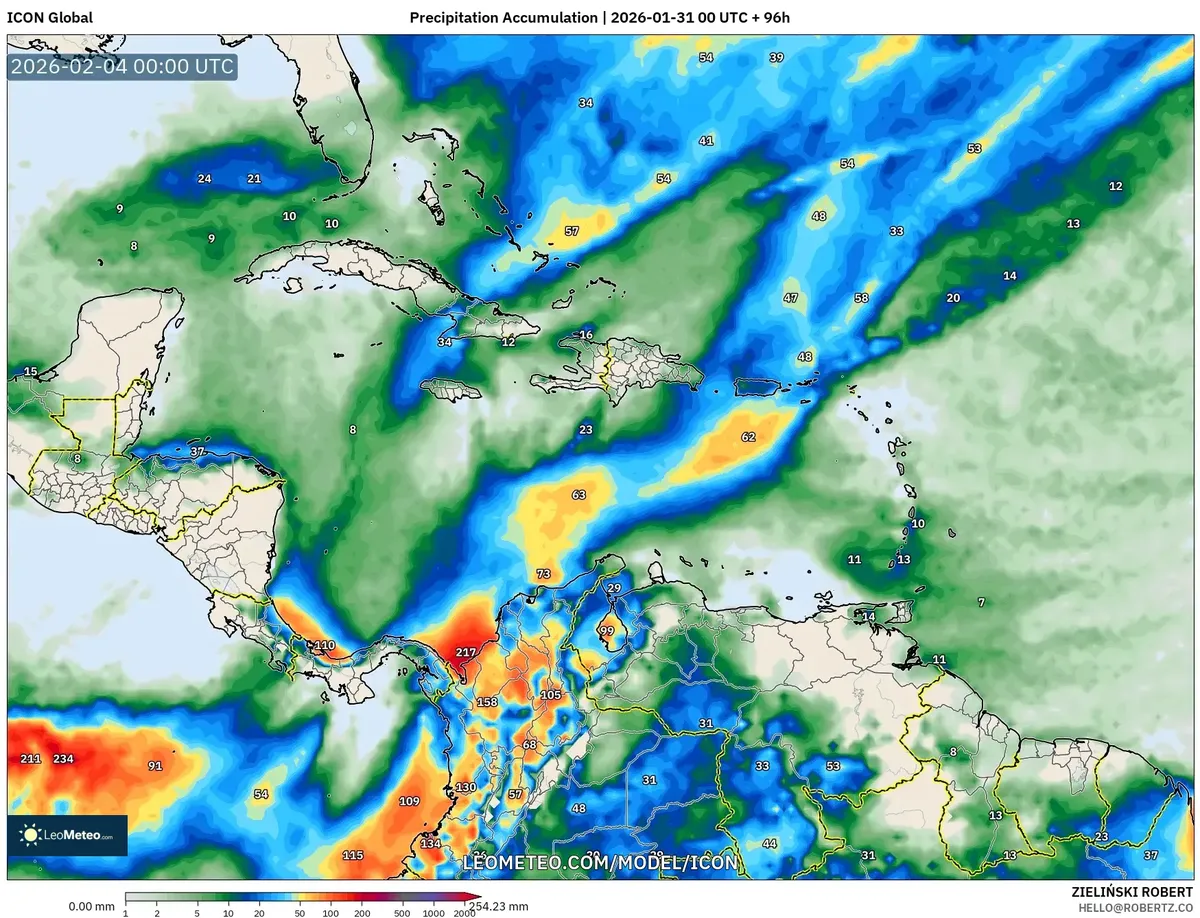 Total Rainfall Accumulation on February 3, 2026