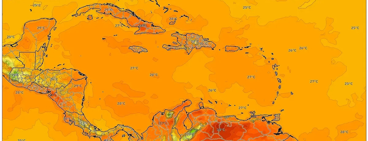 Soleado con Hasta 28 °C en Toda la Región el 18-12-2025