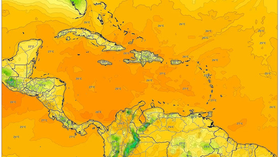 Sol abrasador de 28 °C en el Caribe el 20 de diciembre de 2025 – El sábado más cálido hasta ahora con lluvias ligeras