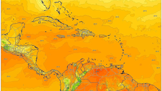 Soleada Nochebuena caribeña — Tiempo cálido y seco para el 24 de diciembre de 2025