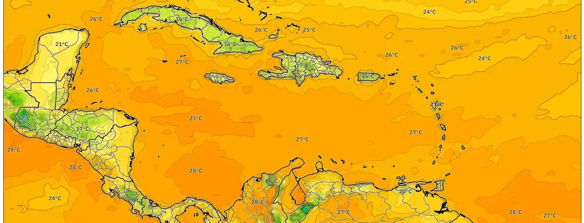 Costa Rica se calienta con cielos mayormente secos el 29 de diciembre de 2025 – Chubascos vespertinos en camino