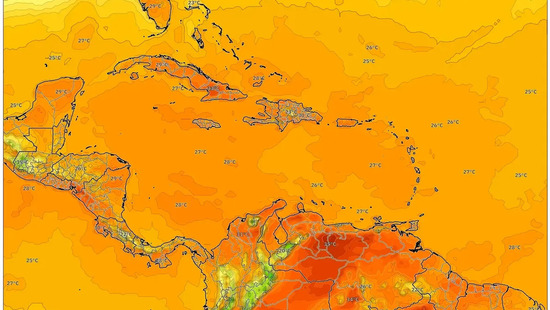 Soleado con Hasta 28 °C en Toda la Región el 18-12-2025